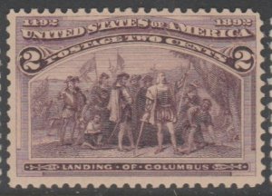 U.S. Scott Scott #231 Columbian Stamp - Mint NH Single