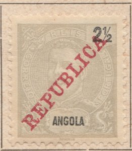 PORTUGAL COLONY ANGOLA 1911 Overprinted REPUBLIC 2 1/2r MH* A29P33F37115-