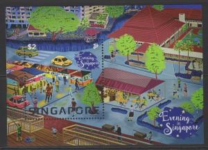 SINGAPORE 2018 EVENING IN SINGAPORE SHEET MNH