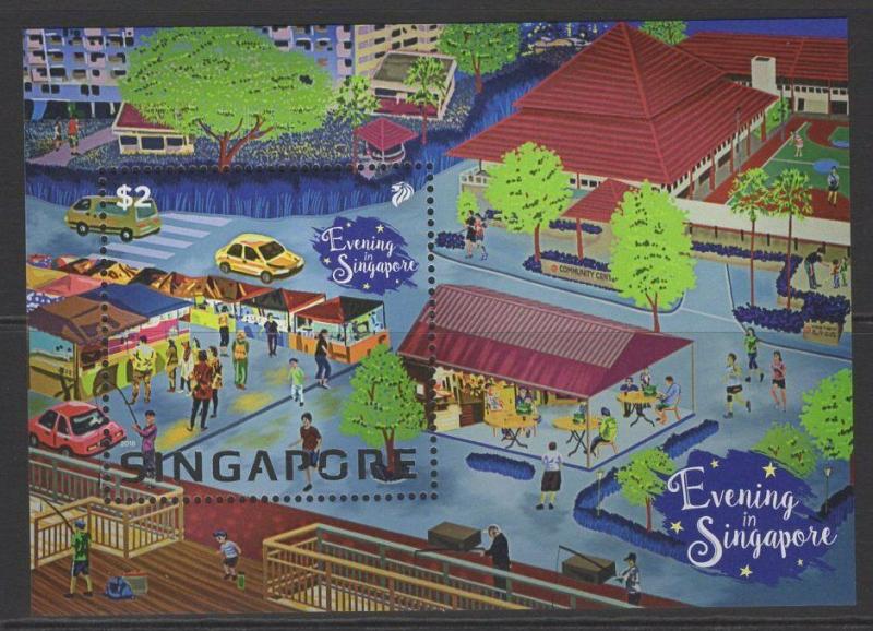 SINGAPORE 2018 EVENING IN SINGAPORE SHEET MNH