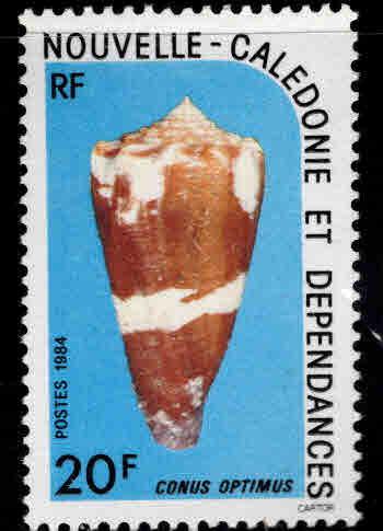 New Caledonia (NCE) Scott 497 MNH** shell stamp