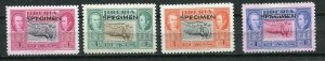 Liberia  1952 Specimen Overprint in Black  MH  face value 4x 4 c 4697