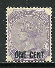 Mauritius # 89, Mint Hinge