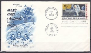 United States, Scott cat. C76. First Men on the Moon issue. First day cover. ^