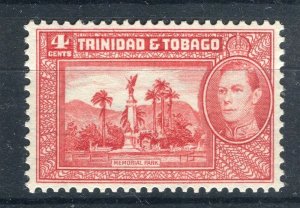 TRINIDAD TOBAGO; 1938 GVI Pictorial issue Mint MNH Unmounted Shade of 4c.