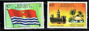 KIRIBATI #325-326  1979  INDEPENDENCE  MINT  VF NH  O.G  a