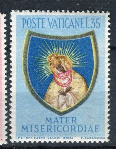 VATICAN; 1954 early Year of Mary issue fine Mint MNH 35L. value