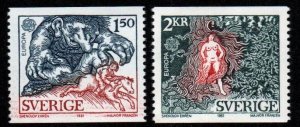 Sweden # 1352 - 1353 MNH