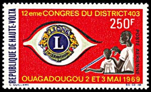Upper Volta C65, MNH, Lions International District Congress