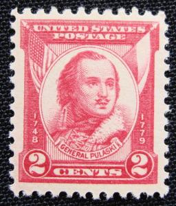 US #690, MH Single, General Casimir Pulaski, SCV $.30 