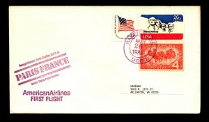 1988 American Airlines Raleigh to Paris FFC - L16855