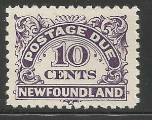 NEWFOUNDLAND J6, MINT HINGED, POSTAGE DUE STAMP
