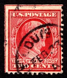 1909, US 2c, Lincoln, Used, Sc 367