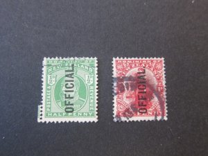 New Zealand 1910 Sc O33-34 FU