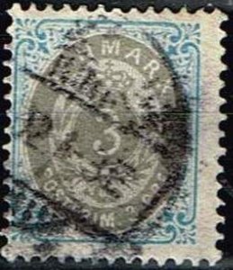 Denmark 1875,Sc.#25; 29, 30 used