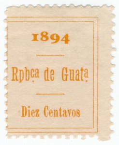 (I.B) Guatemala Revenue : Duty Stamp 10c