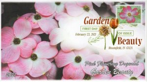 21-072, 2021,Garden Beauty, First Day Cover, Digital Color Postmark, SC 5558,