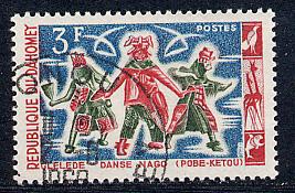 Dahomey Scott # 186, used