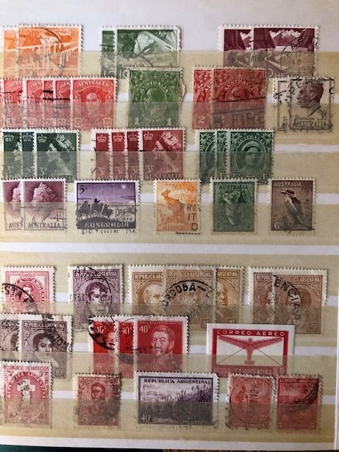 Small Stock Book - A lot of Stamps - 31 Pages - See Scans