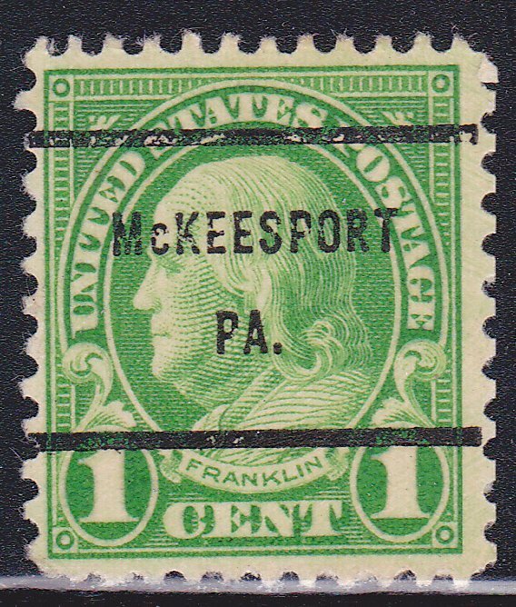 Precancel - McKeesport, PA PSS 632-61 Bureau Issue