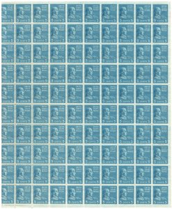 #810 – 1938 5c Monroe– Presidential Series – MNH OG Sheet