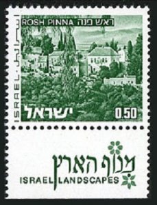 Israel 468/tab 2 luminescent bands 3 stamps, MNH. Mi 531y-I. Rosh Pinna, 1975.