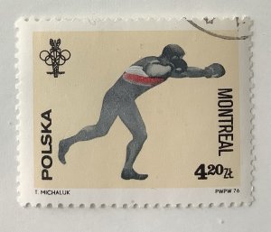 Poland 1976 Scott 2169 CTO - 4.20z,  Olympic Games Montréal, boxing