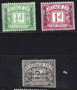 Bechuanaland Protectorate 1926 SC J1-J3 MLH SCV $53.00 Set