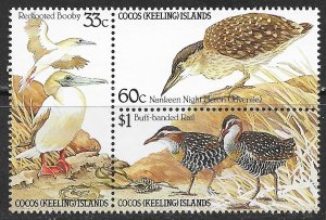 Cocos Islands ~ Scott # 134a ~ MNH ~ Birds