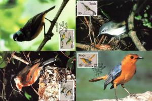 Venda - 1991 Birds Maxi Card Set SG 215-218