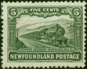 Newfoundland 1928 5c Slate-Grey SG168 Fine MM (2)
