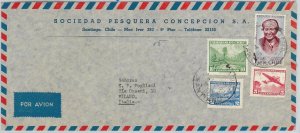 61285 - CHILE - POSTAL HISTORY - AIRMAIL COVER to ITALY Gabriela Mistral NOBEL