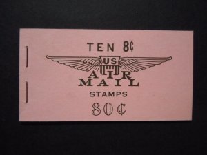 1964 BKC9 8c Capital Complete Booklet MNH OG F/VF Slogan #1 CV $21 Untagged 