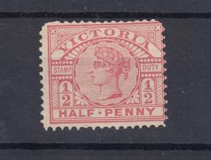 Australia Victoria QV 1896 1/2 Rose SG330 MH Gum J2277