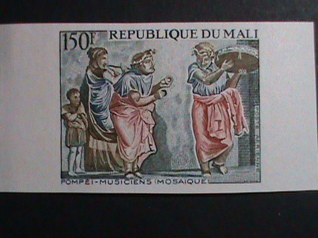 ​MALI STAMP:1974 SC# C211 MUSICIAN- POMPEII MOSAIC -UNUSUAL-PROOF STAMP