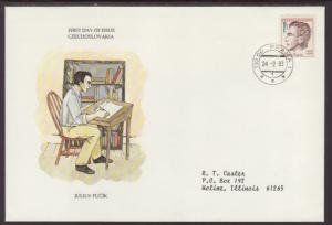 Czechoslovakia Julius Fucik 1983 Typed FDC BIN