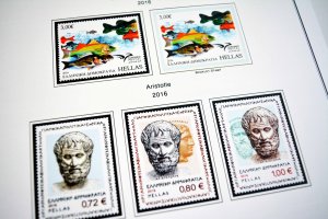 COLOR PRINTED GREECE 2011-2020 STAMP ALBUM PAGES (109 illustrated pages)