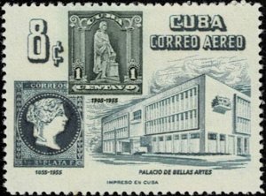 1955 Cuba Air Mail Scott Catalog Number C110 Unused Hinged