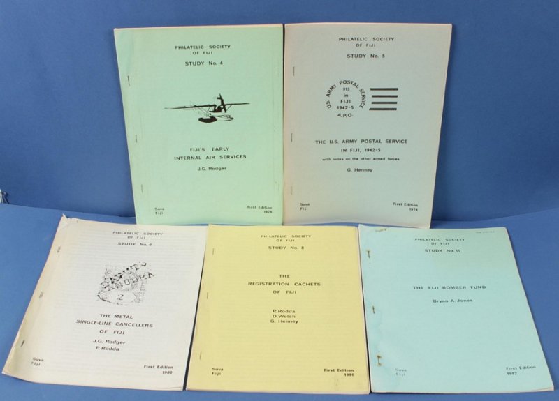 FIJI Philatelic Society Specialist Monographs. Airmail, USA Army  