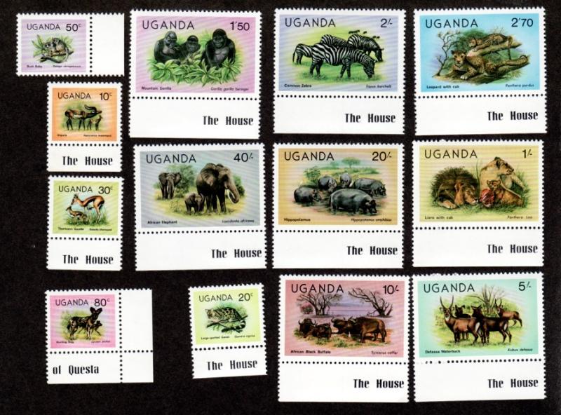 Uganda 279//292 Mint NH MNH