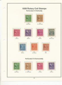 MINT USA STAMPS MOUNTED ON AMERICAN HEIRLOOM HINGELESS PAGES  (209)