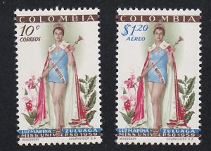 Colombia # 697, C317, Miss Universe, Mint NH, 1/3 Cat.