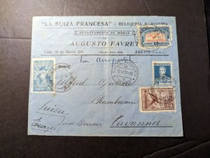 1929 Argentina Airmail Cover Buenos Aires to Basel Switzerland