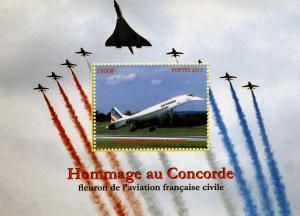 Congo 2011 CONCORDE Tribute s/s Perforated mnh.vf