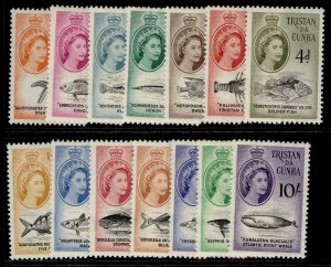 TRISTAN DA CUNHA QEII SG42-54, complete set, LH MINT. Cat £80. 