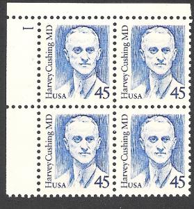 US Plate Block #2188, Cushing, MNH*-