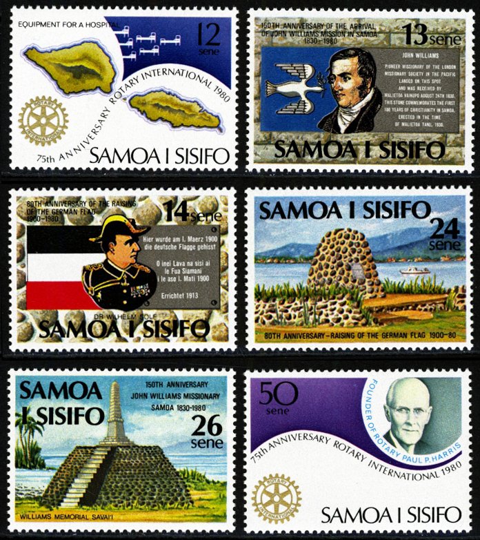 Samoa 1980 Scott #525-530 Mint Never Hinged