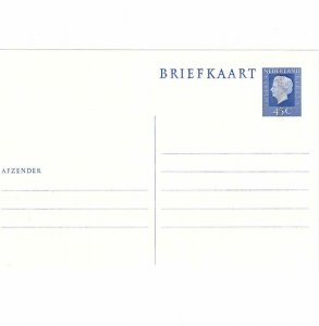 Netherlands / Postcard / 45c / Briefkaart New/ Carte Postale / Postal Stationery