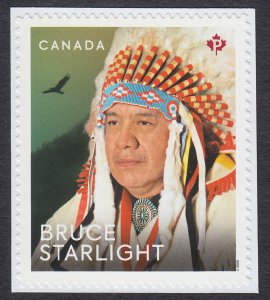 CANADA 2025 MNH = INDIGENOUS LEADERS = Bruce Starlight - Indians, Booklet Stamp