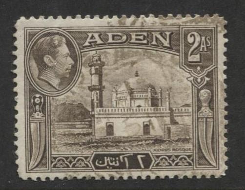 ADEN - Scott 20 - Aden Scenes - 1939- Used - Single 2a Stamp